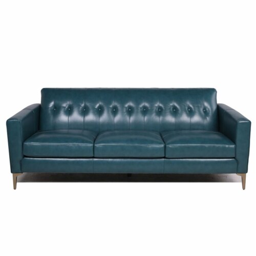 Maklaine tufted cheap leather sofa