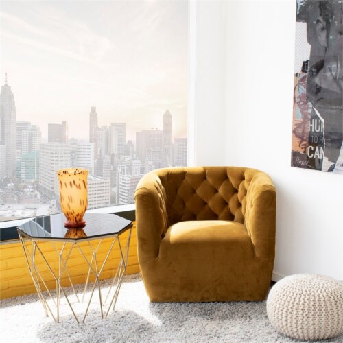 Mid century outlet modern tufted chair