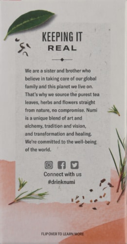 Numi® Organic Rooibos Tea Bags Perspective: left