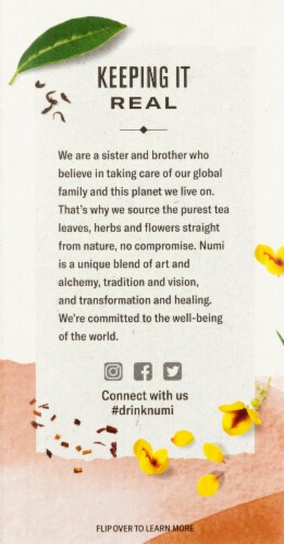 Numi Organic Honeybush Tea Perspective: left