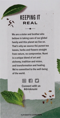 Numi® Organic Moroccan Mint Tea Bags Perspective: left