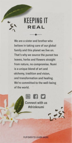 Numi® Organic Jasmine Green Tea Bags Perspective: left