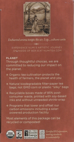 Numi Organic Golden Chai Tea Perspective: left
