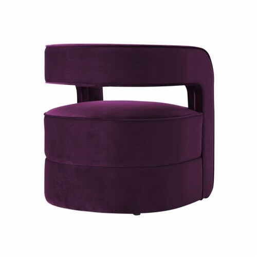 Purple swivel barrel chair store