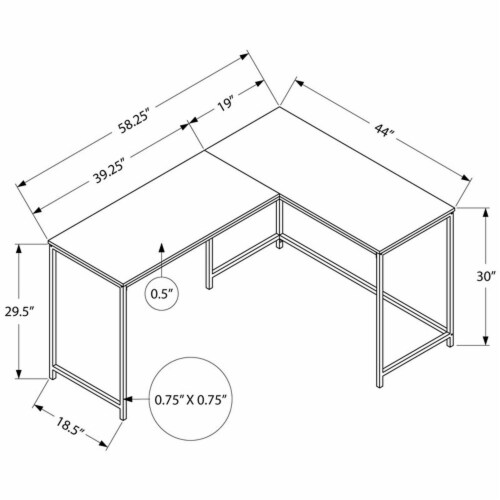 Marble corner desk discount