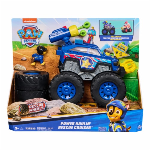 Paw Patrol Rescue Wheels Chase's Power Haulin' Cruiser Toy Perspective: left