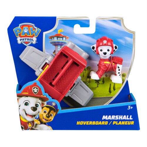 Paw Patrol Action Pups Marshall Action Figure & Hoverboard Airplane Toy with Foldable Wings Perspective: left