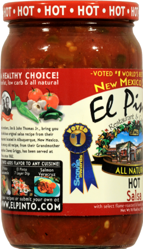 El Pinto Hot Salsa Perspective: left