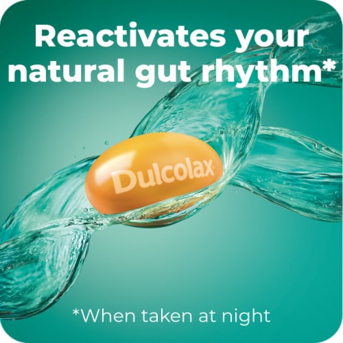 Dulcolax Stimulant Laxative Liquid Gels Constipation Related Symptom Relief With 5mg Bisacodyl Perspective: left