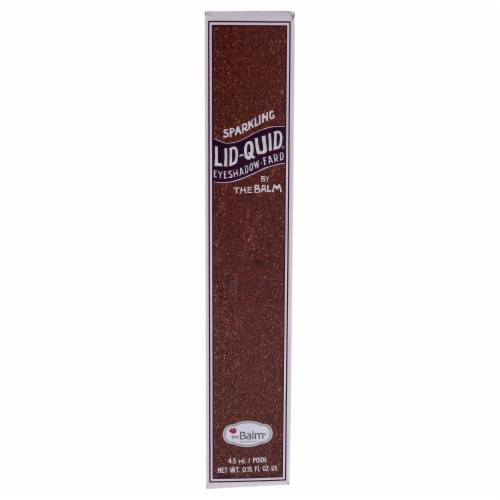 TheBalm Lid Quid Sparkling Irish Coffee Liquid Eyeshadow Perspective: left