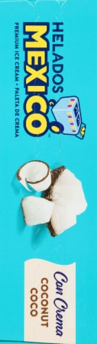 Helados Mexico Coconut Ice Cream Bars Perspective: left