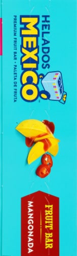 Helados Mexico Mangonada Frozen Fruit Bars Perspective: left
