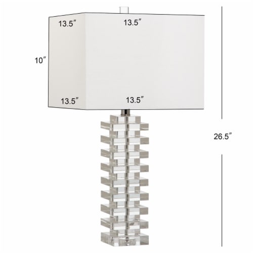 SAFAVIEH Swift Table Lamp | Clear | Perspective: left