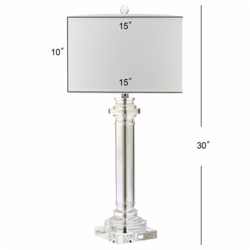 Crystal column deals table lamp