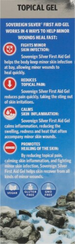 Natural Immunogenics  Sovereign Silver® First Aid Gel Perspective: left