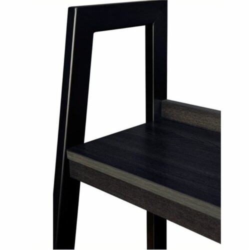Bowery Hill 4 Shelf Ladder Bookcase in Black (Set of 2) Perspective: left