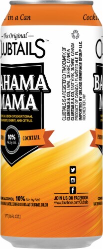 Clubtails Bahama Mama Cocktail Perspective: left