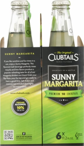 Clubtails™ Sunny Margarita Malt Beverage Perspective: left