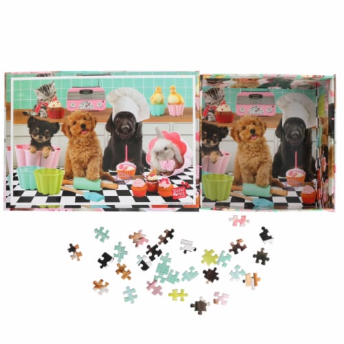 Set of 2 Keepsakes 500 Piece Jigsaw Puzzles | Dogs Having Fun Perspective: left