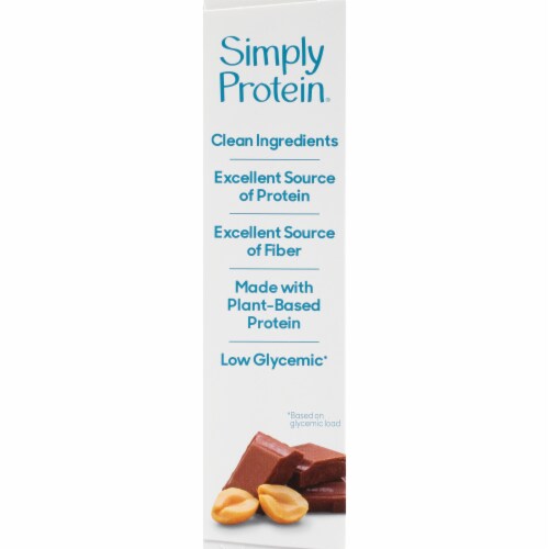 Simply Protein Peanut Butter Chocolate Bars Perspective: left