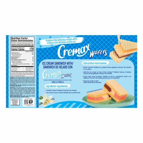 Gamesa Cremax Wafer Cookies, Vanilla Perspective: left