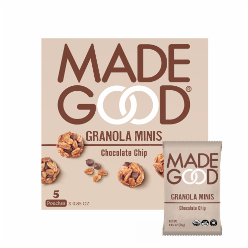 MadeGood® Chocolate Chip Organic Granola Minis Perspective: left