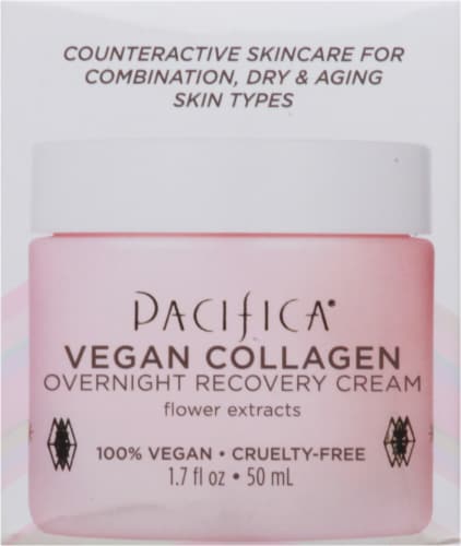 Pacifica® Vegan Collagen Overnight Recovery Cream Perspective: left