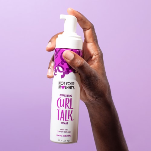 Not Your Mother's Curl Talk Refreshing Curl Foam Perspective: left