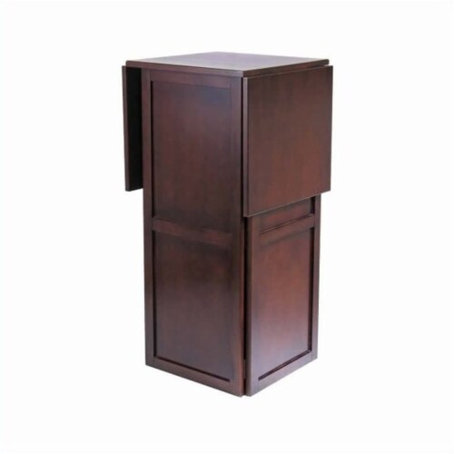 Pemberly Row Expandable Counter Home Wine Home Bar in Antique Walnut 1 Smith s Food and Drug