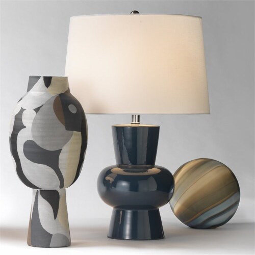Jamie Young Co Pablo Contemporary Ceramic Tall Vase in Multi-Color Perspective: left