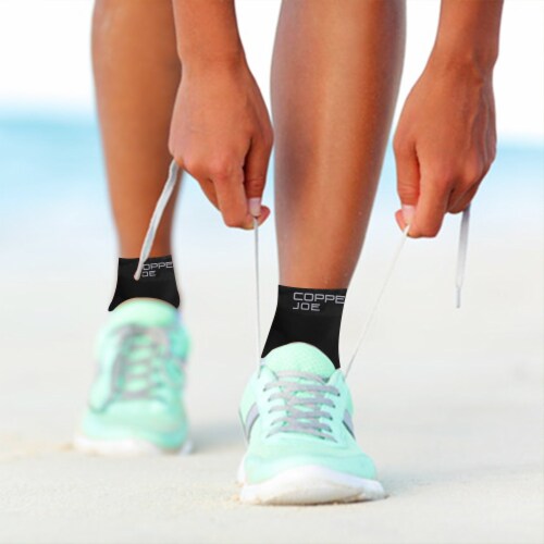 Copper Joe Ankle Brace Compression Sleeve - 1 Pair Perspective: left