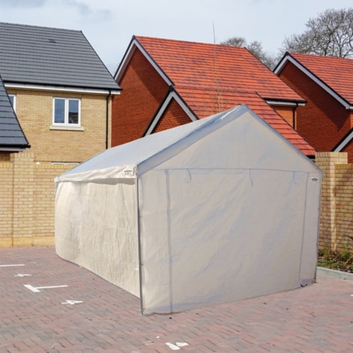 Caravan Canopy 10ft x 20ft Domain Carport Sidewall Kit Perspective: left