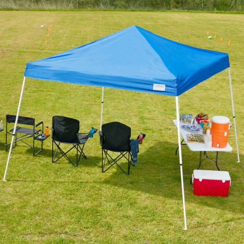 Caravan Canopy 10ft x 10ft V-Series 2 Blue Perspective: left