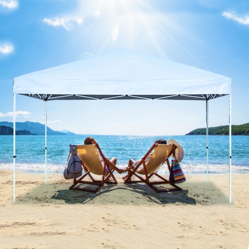 Caravan Canopy 12ft x 12ft V-Series 2 White Perspective: left