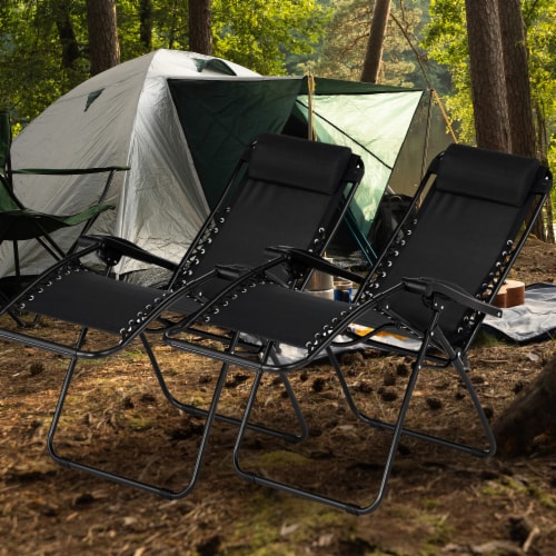 Caravan Sports Infinity Zero Gravity Chair 2PK Black Perspective: left