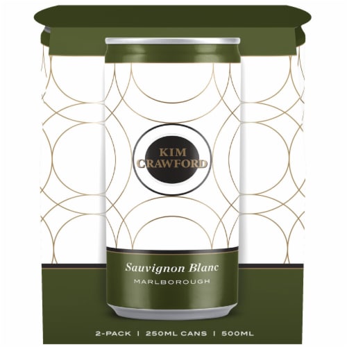 Kim Crawford Marlborough Sauvignon Blanc White Wine Cans Perspective: left