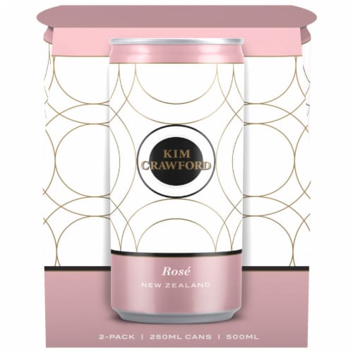 Kim Crawford New Zealand Rose Wine Cans Perspective: left