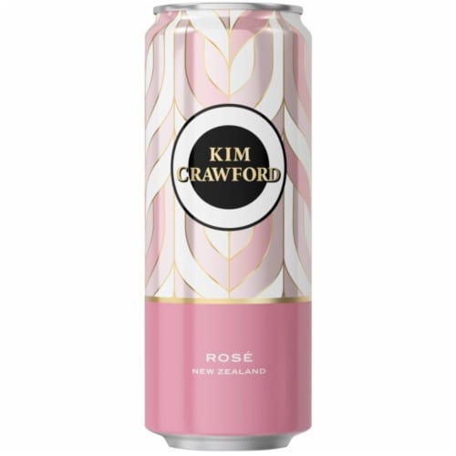 Kim Crawford New Zealand Rose Wine Can Perspective: left