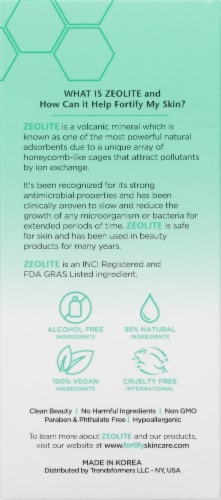Fortify + Natural Germ Fighting Skincare Moisturizing & Protecting Facial Serum Perspective: left