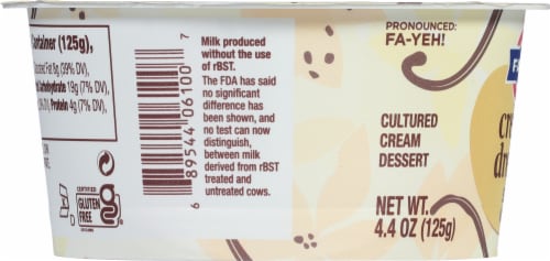 Fage™ Creamy Dreamy Sweet Vanilla Cultured Cream Dessert Perspective: left
