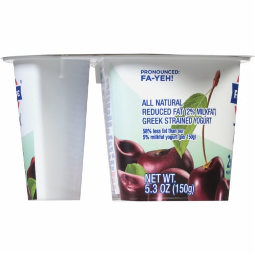 Fage Total 2% Black Cherry Greek Yogurt Perspective: left