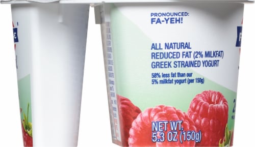 Fage® Total 2% Raspberry Yogurt Perspective: left