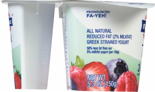 Fage® Total 2% Milkfat Mixed Berries Yogurt Perspective: left