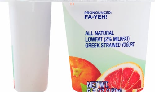 Fage Total 2% Milkfat Blood Orange Yogurt Perspective: left
