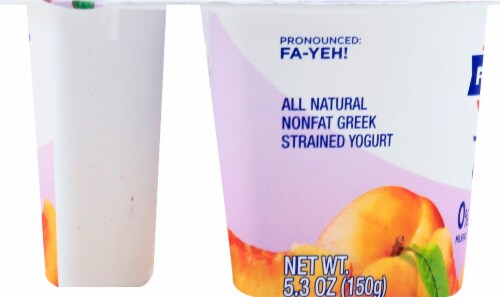Fage Total 0% Peach Yogurt Perspective: left