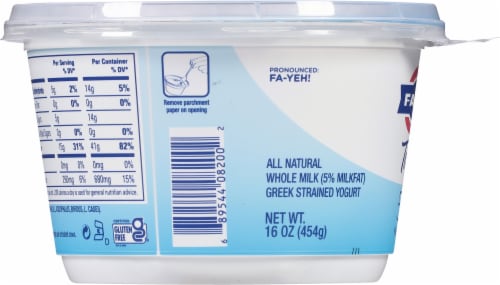 Fage® Total 5% Milkfat Plain Greek Yogurt Perspective: left