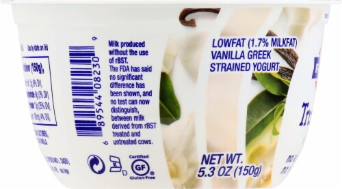 Fage TruBlend Lowfat Vanilla Greek Yogurt Perspective: left