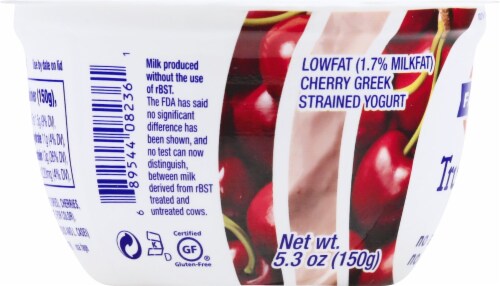 Fage TruBlend Lowfat Cherry Greek Yogurt Perspective: left