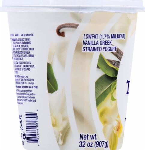 Fage TruBlend Lowfat Vanilla Greek Yogurt Perspective: left