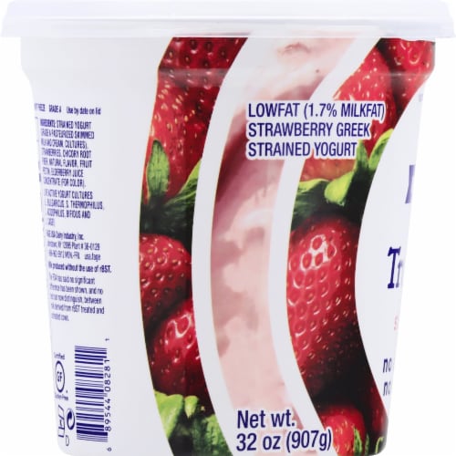 Fage TruBlend Lowfat Strawberry Greek Yogurt Perspective: left